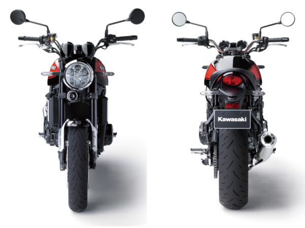 Kawasaki Z900RS 2018 Candytone Brown Candtone Orange front and rear