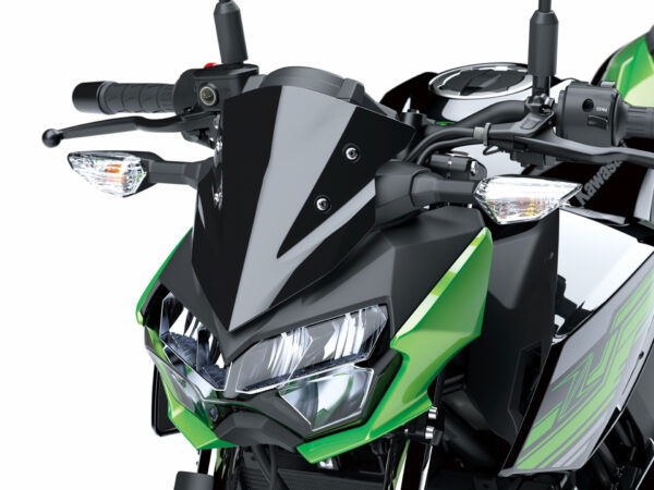 Kawasaki Z400 2019 Candy Lime Green Metallic Spark Black headlight
