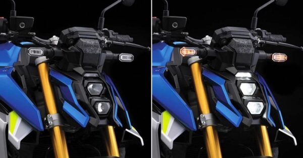 Suzuki GSX-S1000 2021 Metallic Triton Blue headlight