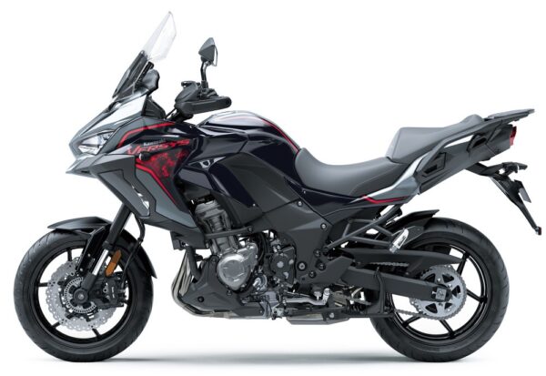 Kawasaki Versys 1000 S 2021 Pearl Storm Grey Metallic Diablo Black Metallic Flat Spark Black left side