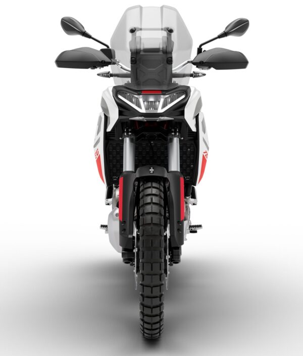 Aprilia Tuareg 660 2025 Hailstorm White headlight