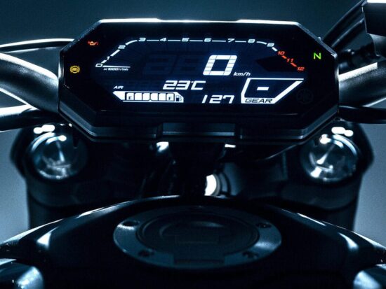 Yamaha MT-07 2022 dashboard