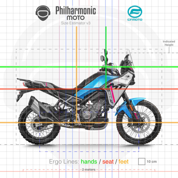 CFMoto 450MT 2024 Zephyr Blue