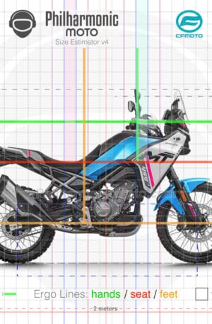 CFMoto 450MT 2024 Zephyr Blue