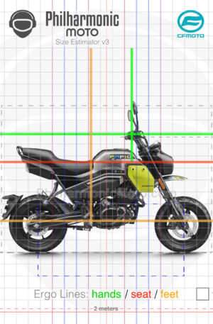 CFMoto XO Papio Trail 2024 Galaxy Grey and yellow