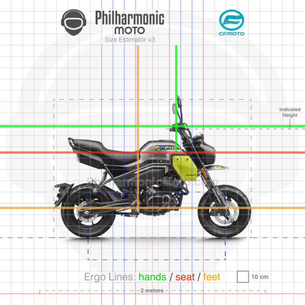 CFMoto XO Papio Trail 2024 Galaxy Grey and yellow