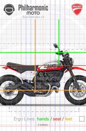 Ducati Scrambler Urban Motard 2022 Star White Silk white and Ducati GP 19 Red livery
