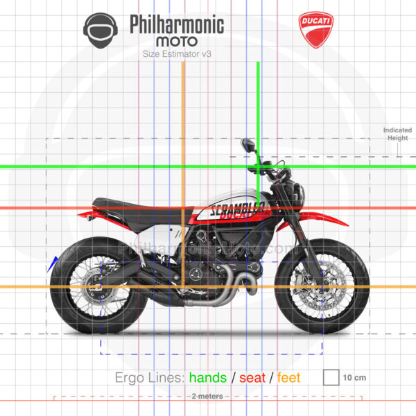 Ducati Scrambler Urban Motard 2022 Star White Silk white and Ducati GP 19 Red livery