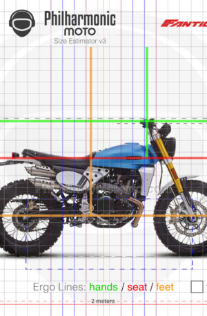 Fantic Caballero 500 Scrambler 2024 blue AF