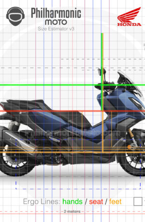 Honda ADV350 2024 Matt Pearl Pacific Blue