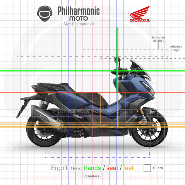 Honda ADV350 2024 Matt Pearl Pacific Blue