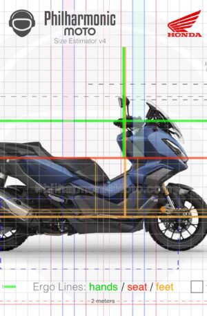 Honda ADV350 2024 Matt Pearl Pacific Blue