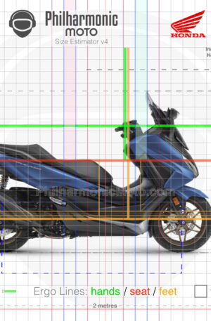 Honda Forza 350 2023 Matt Pearl Pacific Blue with new Bronze wheels
