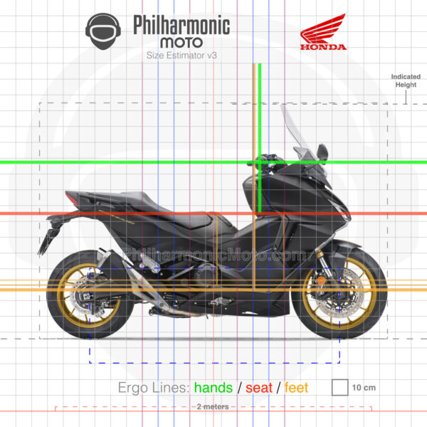 Honda Forza 750 2024 Matt Ballistic Black Metallic with NEW gold wheels and gold logos