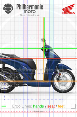 Honda SH150i 2023 Mat Pearl Pacific Blue