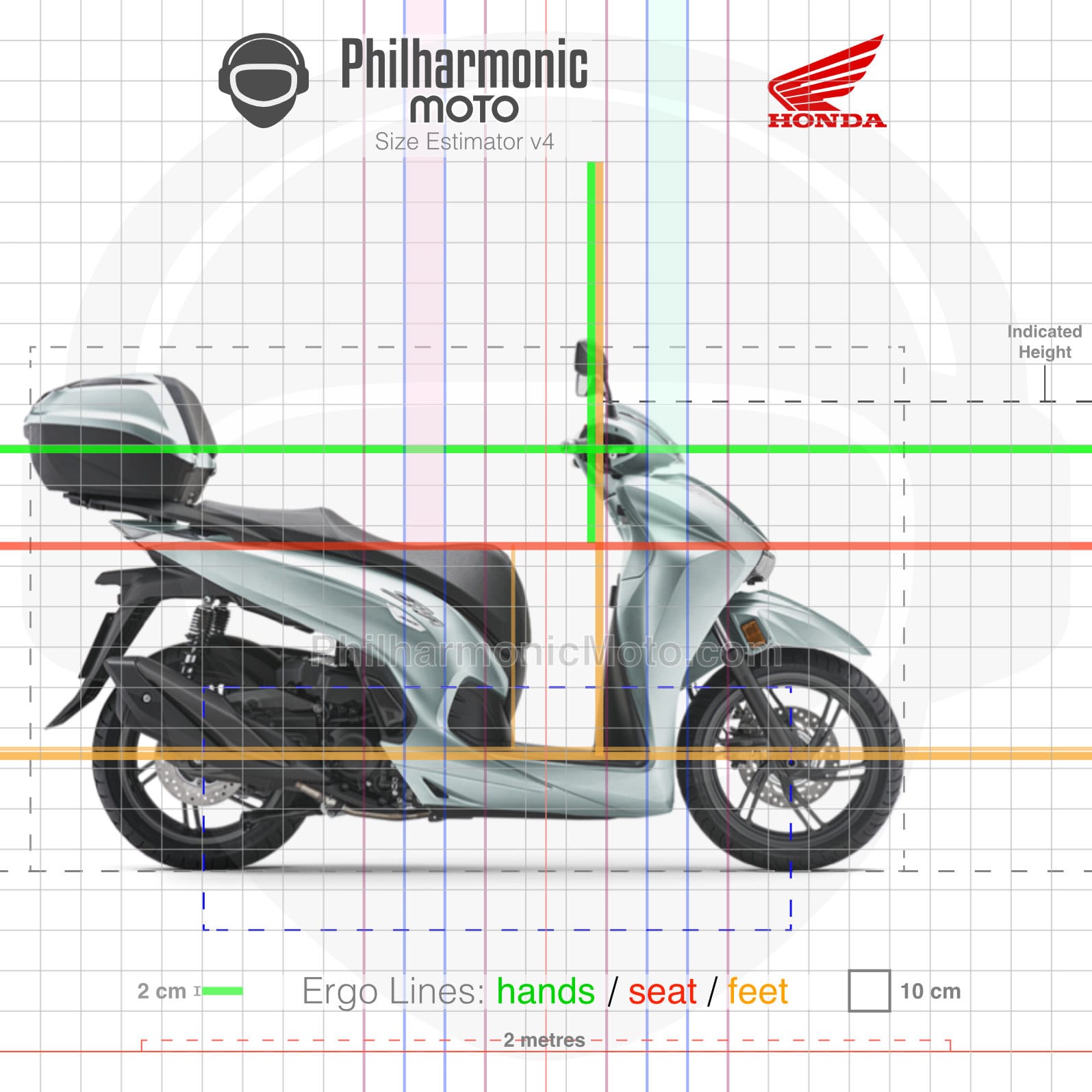 Honda SH350i 2024 Zefiro Blue Metallic