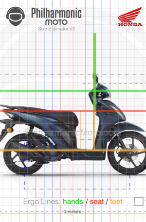 Honda Vision 110 2023 Matt Suit Blue Metallic