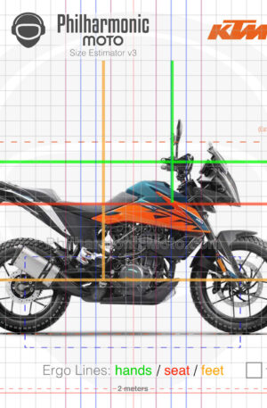 KTM 390 Adventure 2022 orange blue