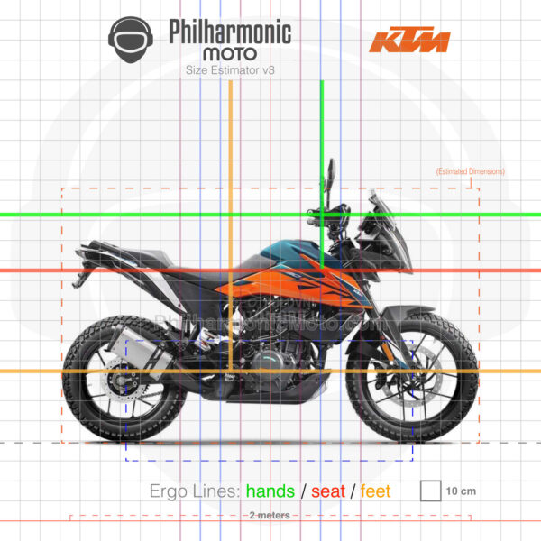 KTM 390 Adventure 2022 orange blue