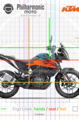 KTM 390 Adventure 2022 orange blue