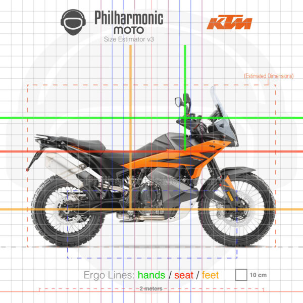 KTM 790 Adventure 2025 orange
