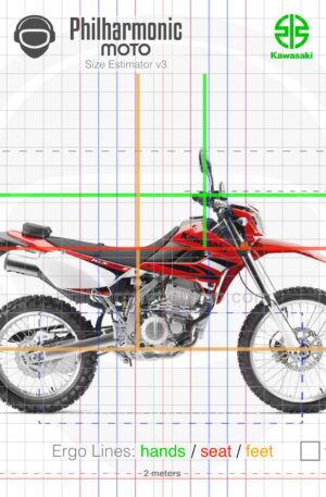 Kawasaki KLX250S 2009 Sunbeam Red
