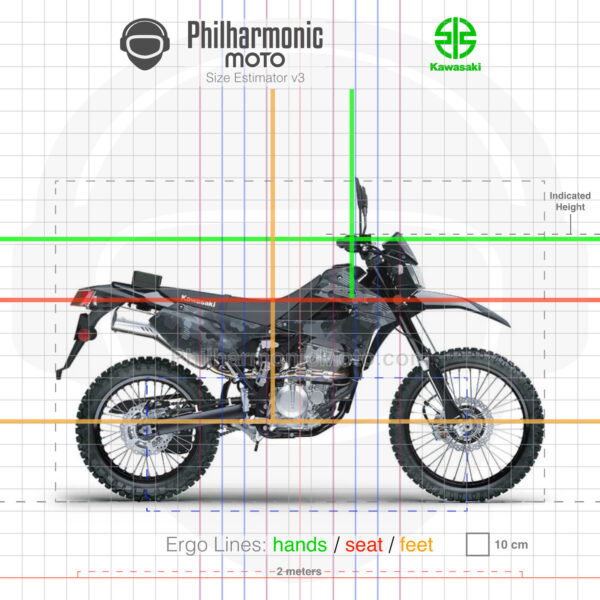 Kawasaki KLX300 2023 Fragment Camo Gray