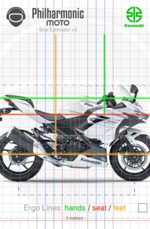 Kawasaki Ninja 400 2023 PEARL BLIZZARD WHITE METALLIC CARBON GRAY