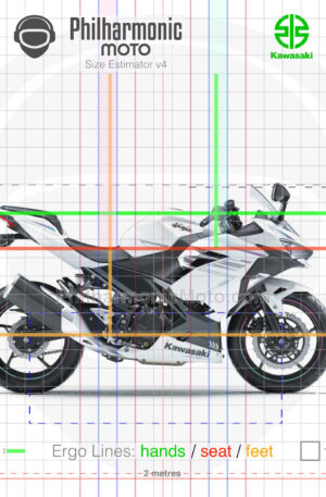 Kawasaki Ninja 400 2023 PEARL BLIZZARD WHITE METALLIC CARBON GRAY
