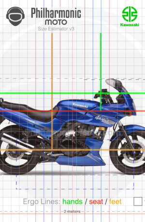 Kawasaki Ninja 500R 2009 blue