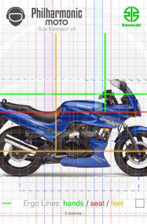 Kawasaki Ninja 500R 2009 blue