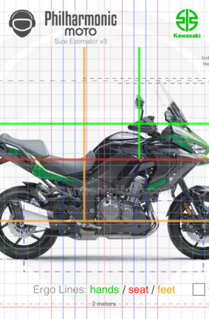 Kawasaki Versys 1000 S 2023 EMERALD BLAZED GREEN METALLIC DIABLO BLACK