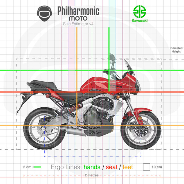 Kawasaki Versys 650 2008 red