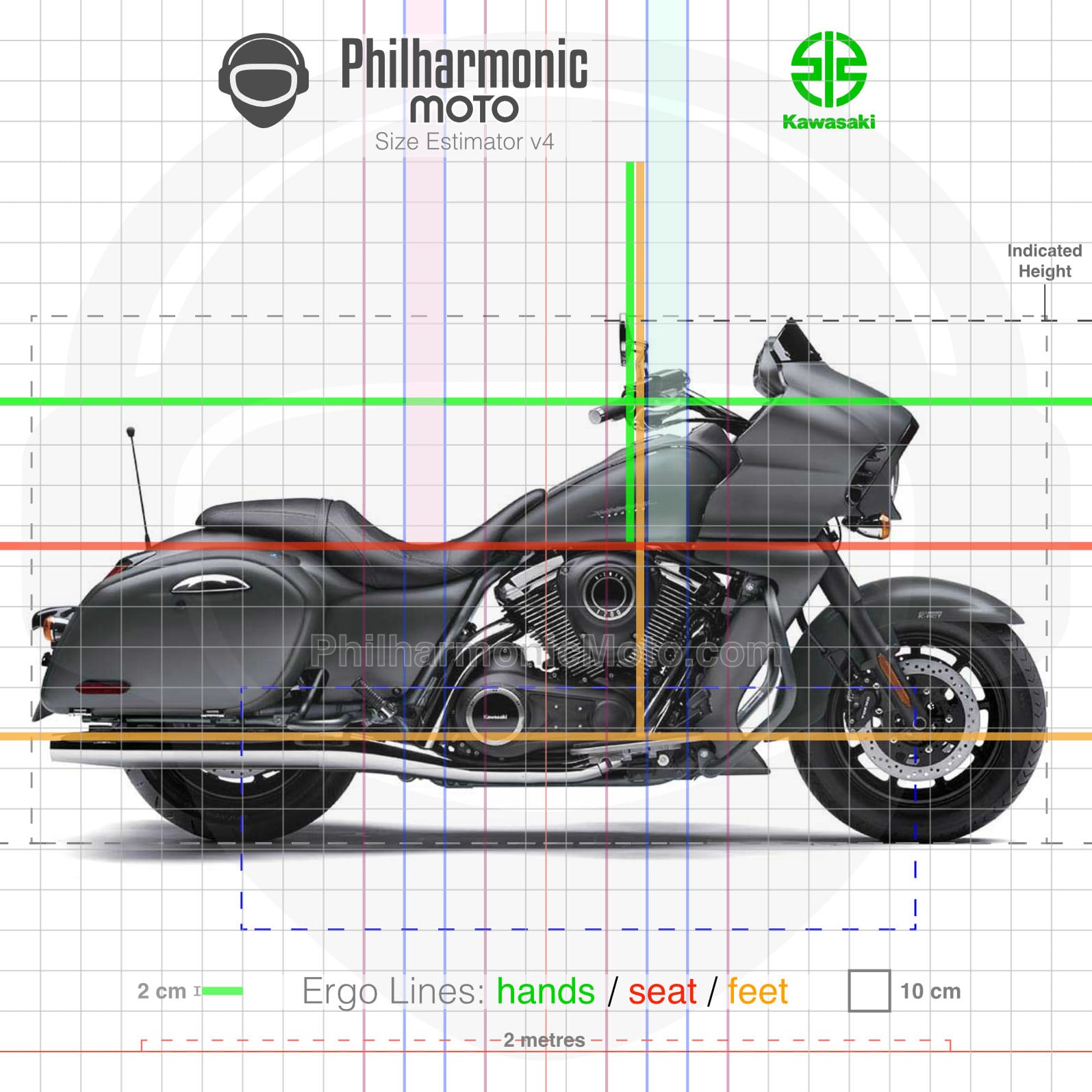 Kawasaki Vulcan 1700 Vaquero 2023 Metallic Matte Graphene Steel Gray
