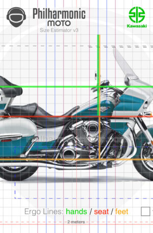 Kawasaki Vulcan 1700 Voyager 2022 Pearl Robotic White Pearl Nightshade Teal