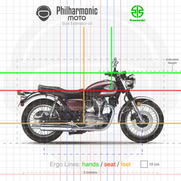 Kawasaki W800 2022 red