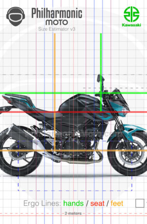 Kawasaki Z400 2021 Pearl Nightshade Teal:Metallic Flat Spark Black