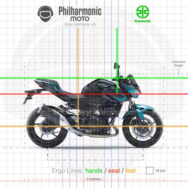 Kawasaki Z400 2021 Pearl Nightshade Teal:Metallic Flat Spark Black