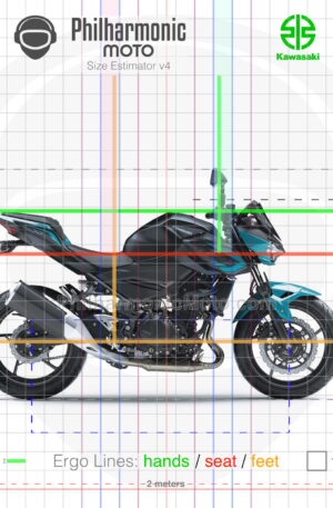 Kawasaki Z400 2021 Pearl Nightshade Teal:Metallic Flat Spark Black
