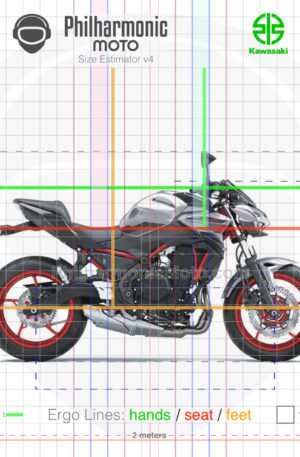Kawasaki Z650 2023 Metallic Phantom Silver Metallic Carbon Gray