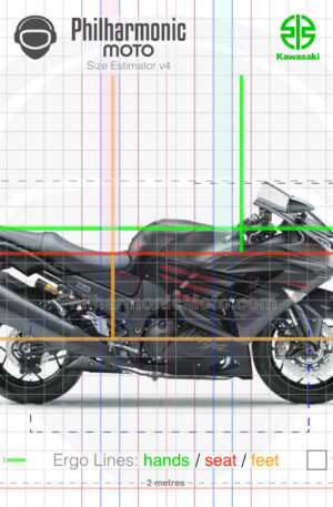Kawasaki ZX-14R SE 2023 Metallic Matte Graphenesteel Gray Flat Ebony