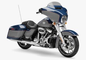 Harley-Davidson Street Glide Special 2023 Bright Billiard Blue Billiard Grey with chrome finish front