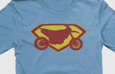 supermoto superhero t-shirt