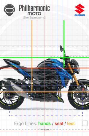 Suzuki GSX-S750 2022 METALLIC TRITON BLUE GLASS SPARKLE BLACK