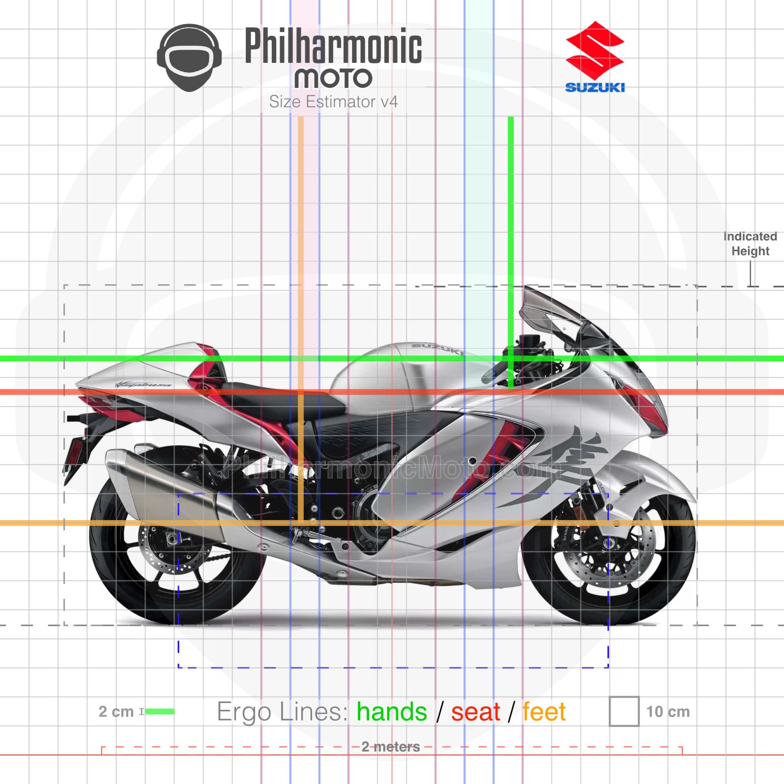 Suzuki GSX1300R Hayabusa 2023 Metallic Matt Sword Silver Candy Daring Red