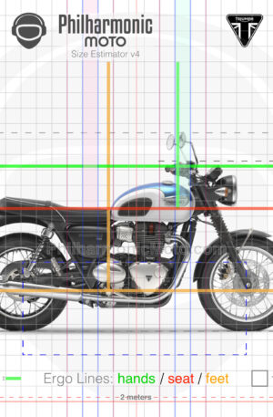 Triumph Bonneville T100 2017 blue white