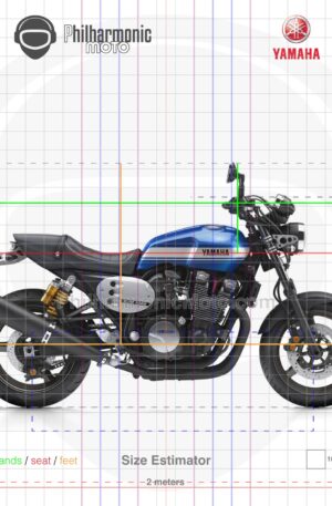 Yamaha XJR1300 2015 blue