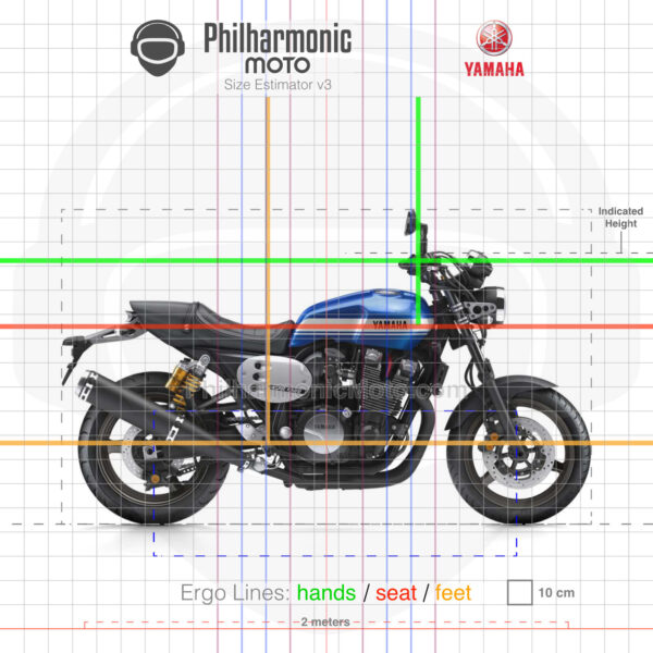 Yamaha XJR1300 2015 blue