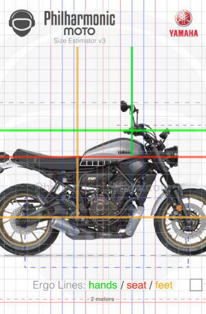 Yamaha XSR700 Legacy 2023 Speedblock Silver
