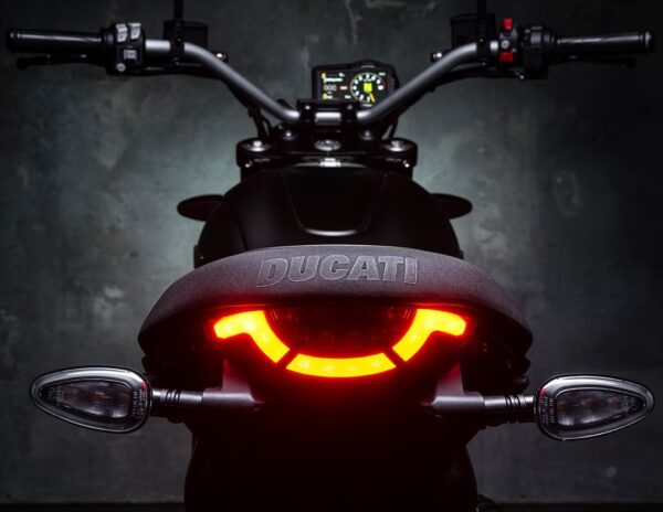 Ducati Scrambler Icon Dark 2025 Matte Black taillight